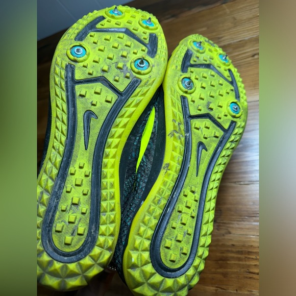 Nike Zoom Rival XC Racing Grind Track Cleats Spikes Teal/Volt Men’s Size 10 VGUC - Picture 4 of 9